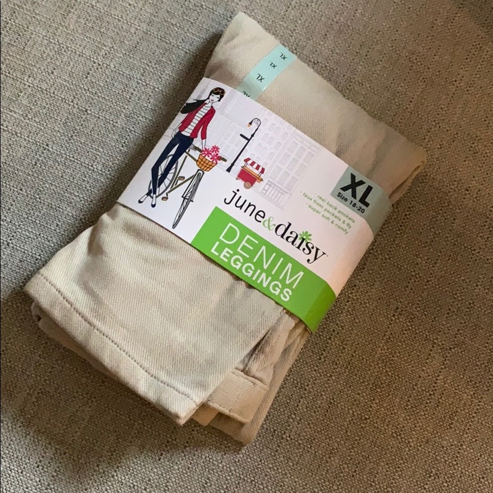 Khaki Denim Leggings!